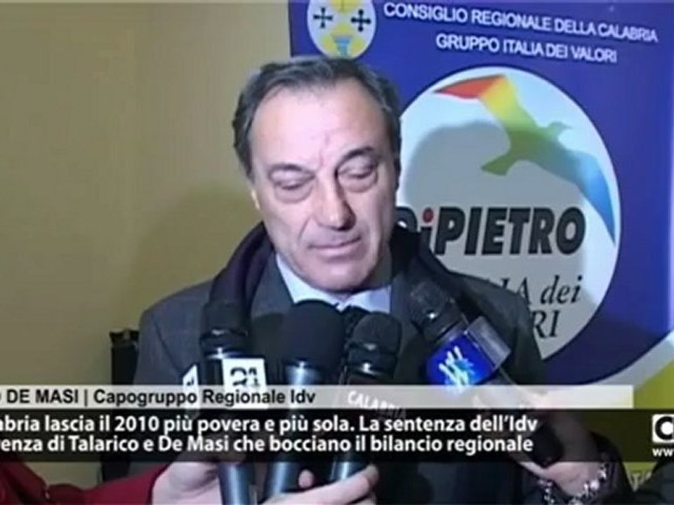 Conferenza stampa del gruppo regionale Idv a Lamezia