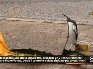 Descargar video: Schianto in moto sulla Strada Statale 106. Deceduto un giovane nel crotonese