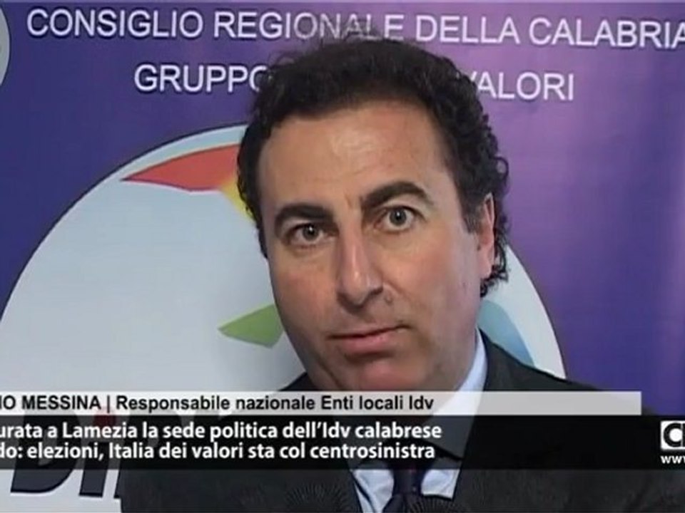 Conferenza stampa  Idv a Lamezia su amministrative