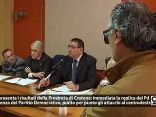 Provincia Crotone: Il Pd replica al bilancio del centrodestra