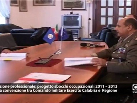 Formazione professionale: una convenzione tra Esercito e Regione