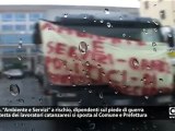 Catanzaro, protestano i dipendenti “Ambiente e Servizi”