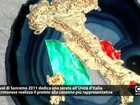 Festival di Sanremo: Unità d’Italia, orafo crotonese realizza premio