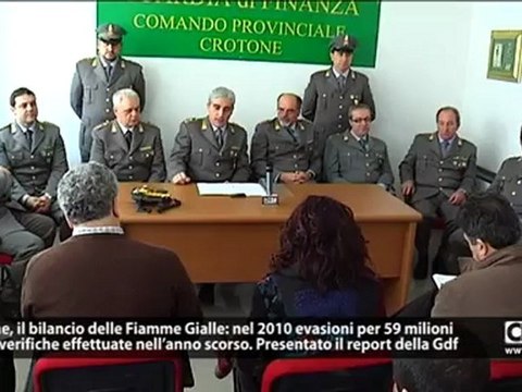 Crotone, il bilancio della Gdf: nel 2010 evasioni per 59 milioni