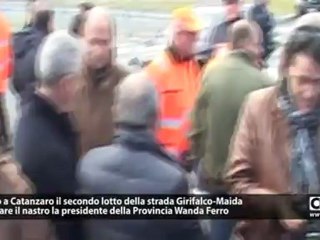 Catanzaro. Apertura secondo lotto della strada Girifalco-Maida