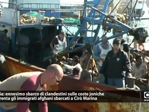 30 immigrati sbarcati sulle coste crotonesi