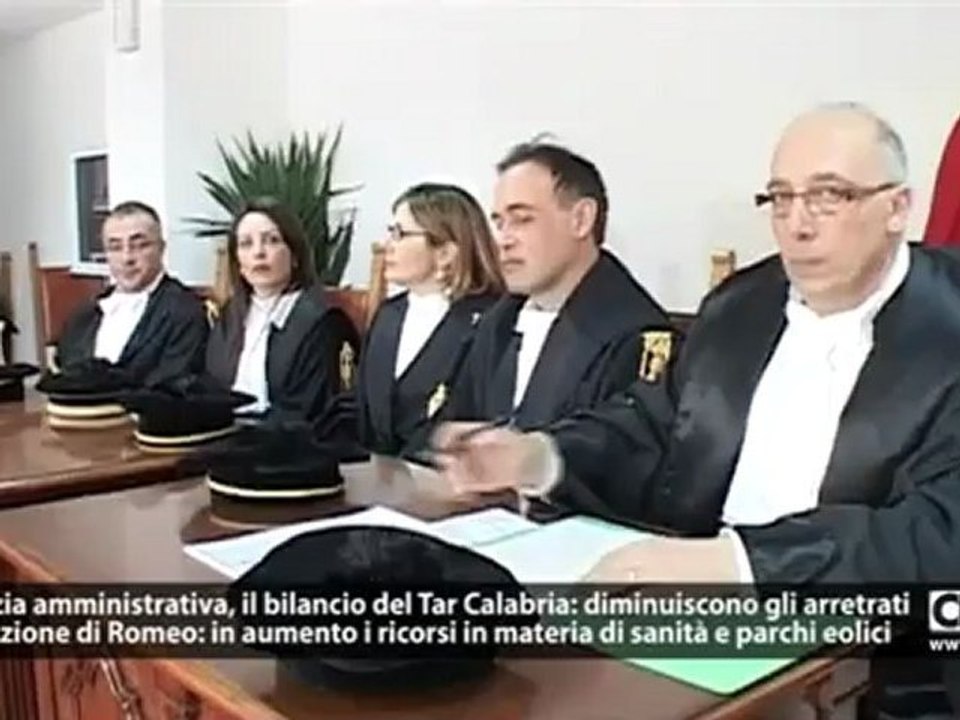 Giustizia amministrativa, il bilancio del Tar Calabria: diminuiscono gli arretrati