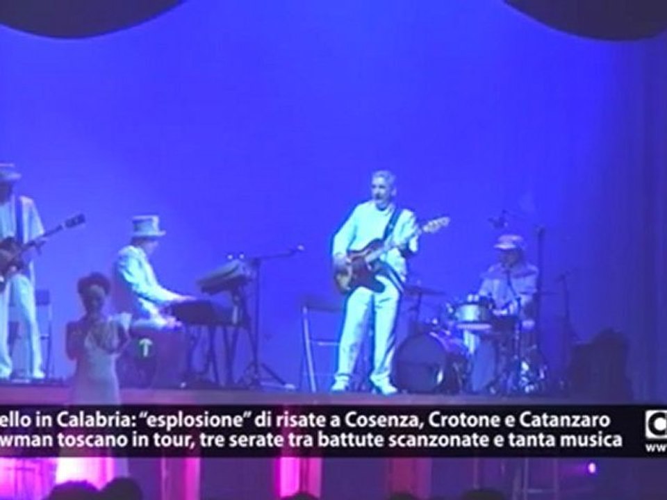 Panariello in Calabria: “esplosione” di risate a Cosenza, Crotone e Catanzaro