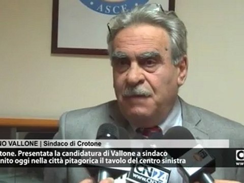 Pd Crotone. Presentata la candidatura di Vallone a sindaco della città