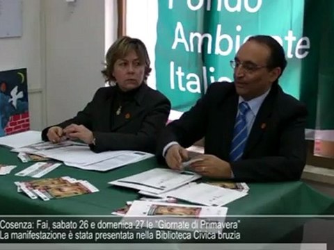 Cosenza: Fai, sabato e domenica le “Giornate di Primavera”