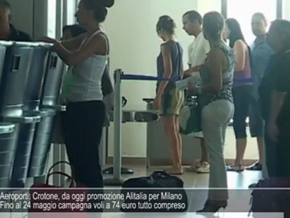 Aeroporto S. Anna, riparte promozione Alitalia voli da e per Milano