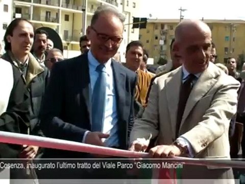 Cosenza, inaugurato l’ultimo tratto del Viale Parco “Giacomo Mancini”