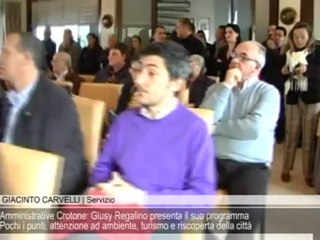 Sindaco Crotone: Giusy Regalino presenta il programma