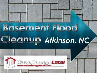 Atkinson, NC - Basement Flood Cleanup