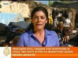 Al Jazeera correspondents reporting on Chile earthquake