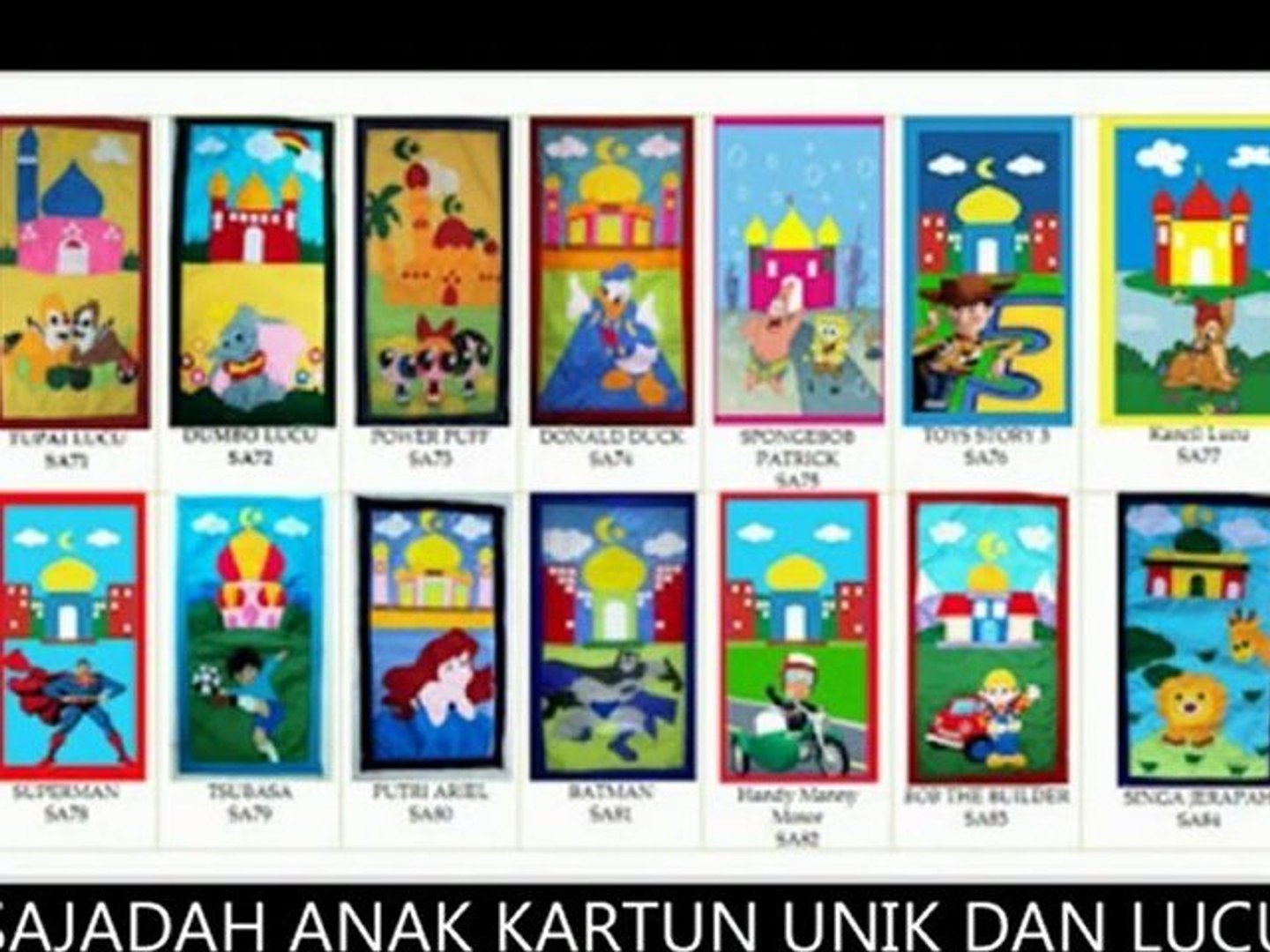 Sajadah Anak Kartun Unik Dan Lucu Di Daily Motion Video Dailymotion