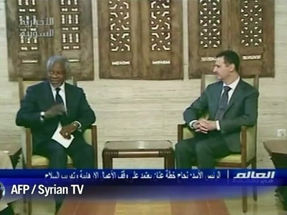 Syrie: Annan appelle Assad à des mesures "courageuses"