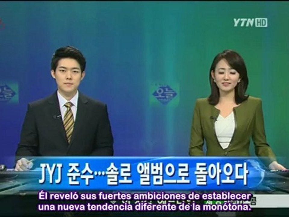 [SPfTVXQ] 120517 YTN News - Junsu Solo Album Press Conference (Sub. Español)
