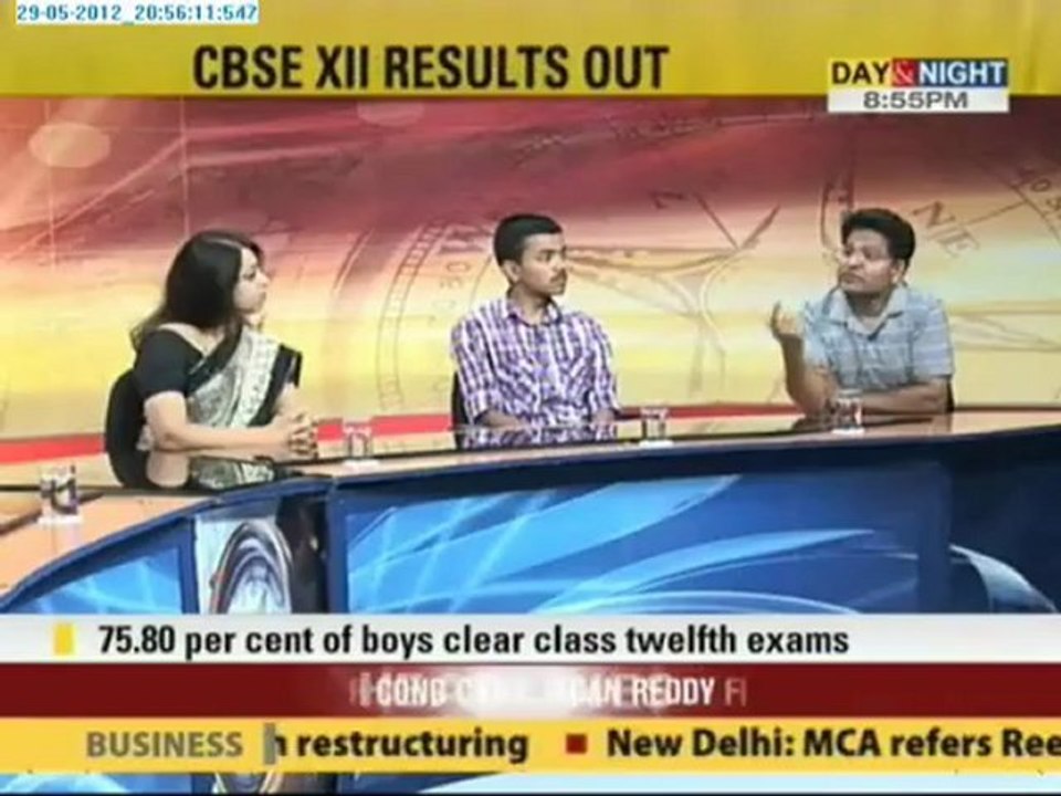 Prime CBSE XII Results Out 29 May 2012 Part 2