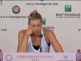 French Open: Sharapowa: Werde jedes Jahr besser