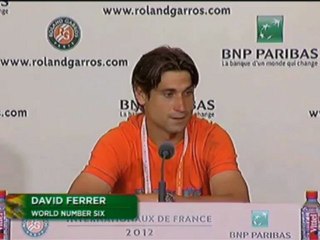 Roland Garros, 1er tour - Ferrer : “Il fait très chaud”