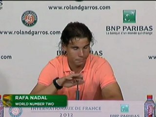 Roland Garros, 1er tour - Nadal : “Je suis satisfait”
