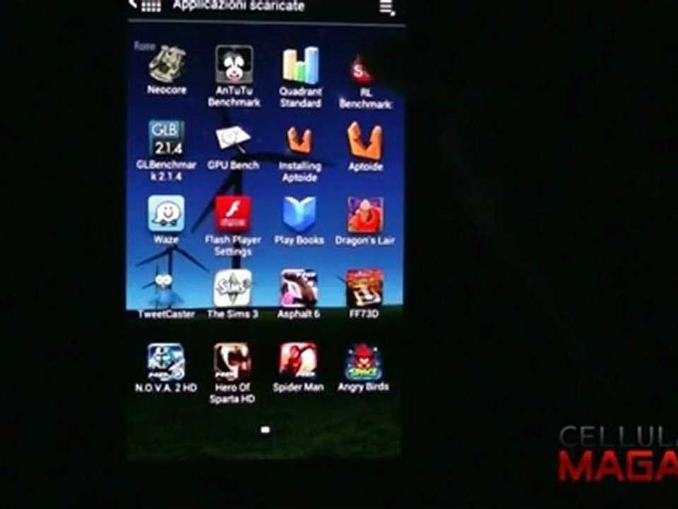 Prova con SQLite benchmark su Galaxy S3