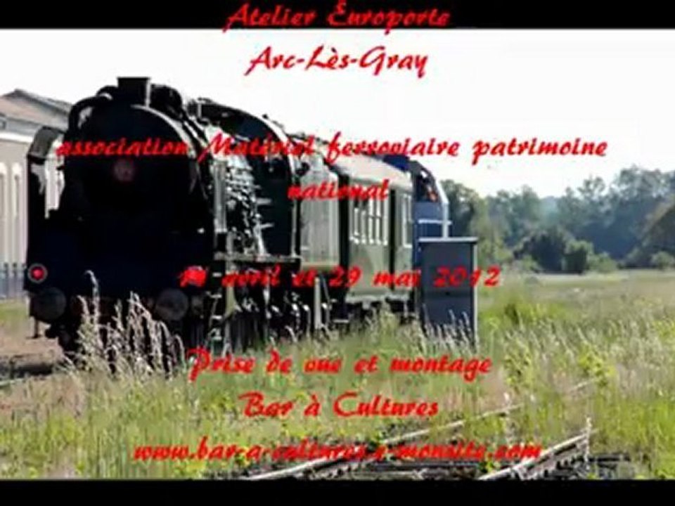 Arc-lès-Gray:locomotive Pacific 231 au départ