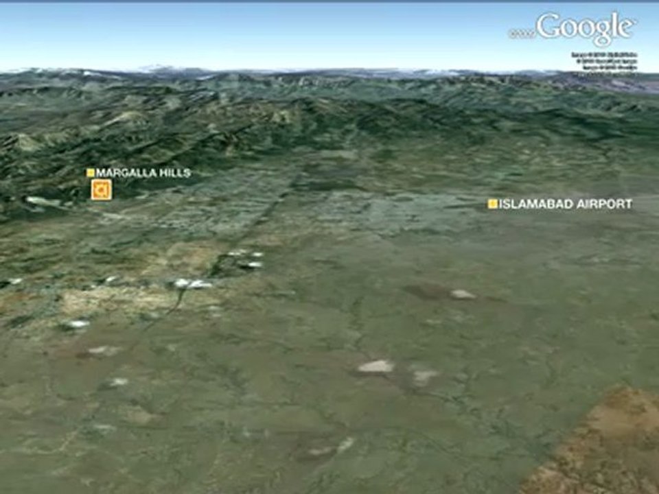 Google interactive map: Pakistan Airblue plane crash