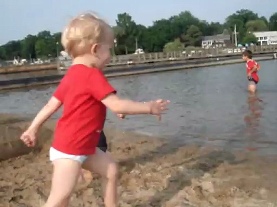 on cours dans l'eau