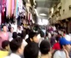 Syria فري برس  حلب منبج مظاهرة  بعد العصر في السوق الرئيسي للمدينة 29 5 2012 Aleppo