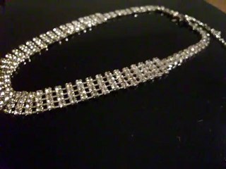 Rhinestone necklace/choker.
