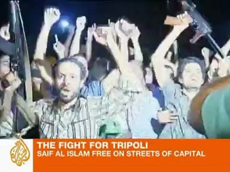 Gaddafi's son makes defiant stand