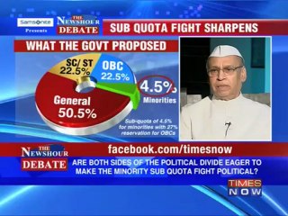 Debate: Sub quota fight sharpens - part - 1
