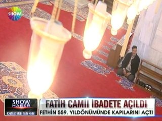 Fatih Camii ibadete açıldı - 29 mayıs 2012