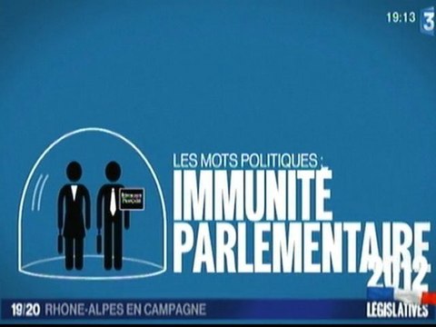 Le mot politique immunité parlementaire - Elections Législatives 2012