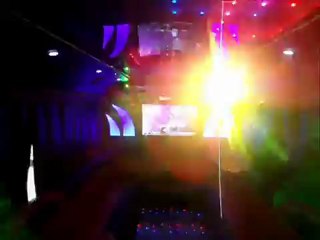 Los Angeles paty bus with disco floor and led dynamic ceiling