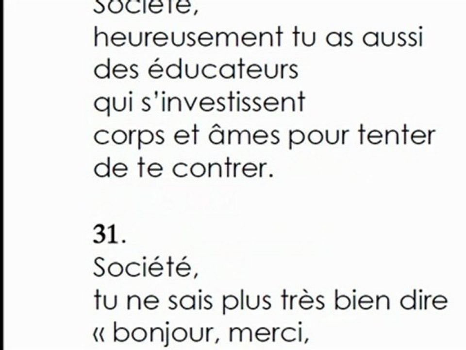 Société tu m'auras pas !