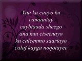 Somali - Lyrics - Song - Codkii  Yusuf Jeego - Heestii  Caasha