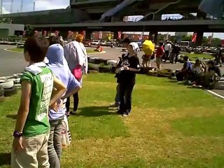 Girl in Skirt Races Motorbike!