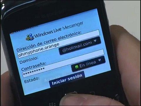 BLACKBERRY 9300: WINDOWS LIVE MESSENGER
