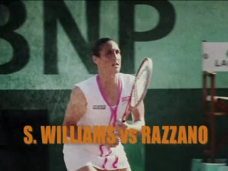 ROLAND GARROS 2012 - Résumé du match S.WILLIAMS vs V.RAZZANO