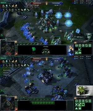 [SC2] RGNKiWiKaKi (Protoss) Vs FXOmOoNan (Terran) : Views of 2 players Starcraft II :