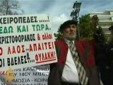 Greek elderly protest pension cuts