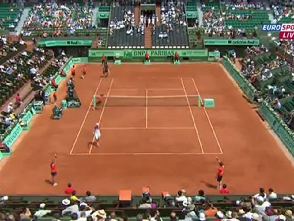 Tennis. 2012.05.30. Roland Garros 2012. 2nd round. Roger Federer - Adrian Ungur 111