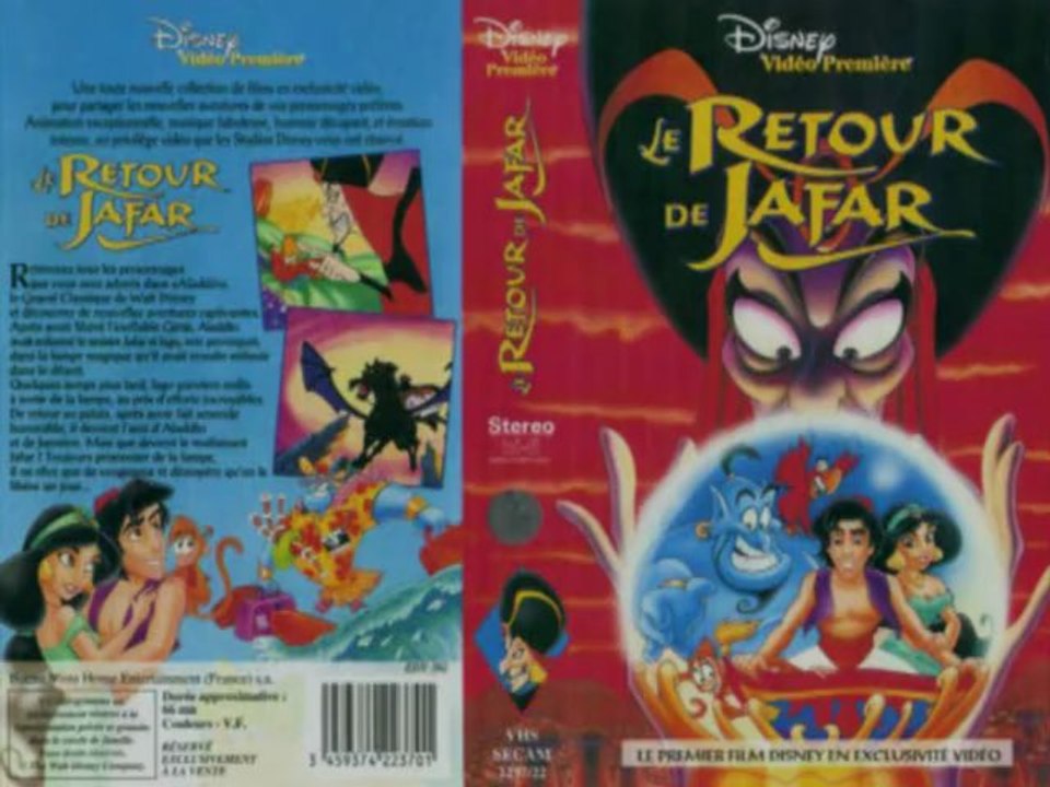 Bandes annonces vhs disney(Le retour de Jafar)