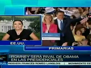 Romney será rival de Obama