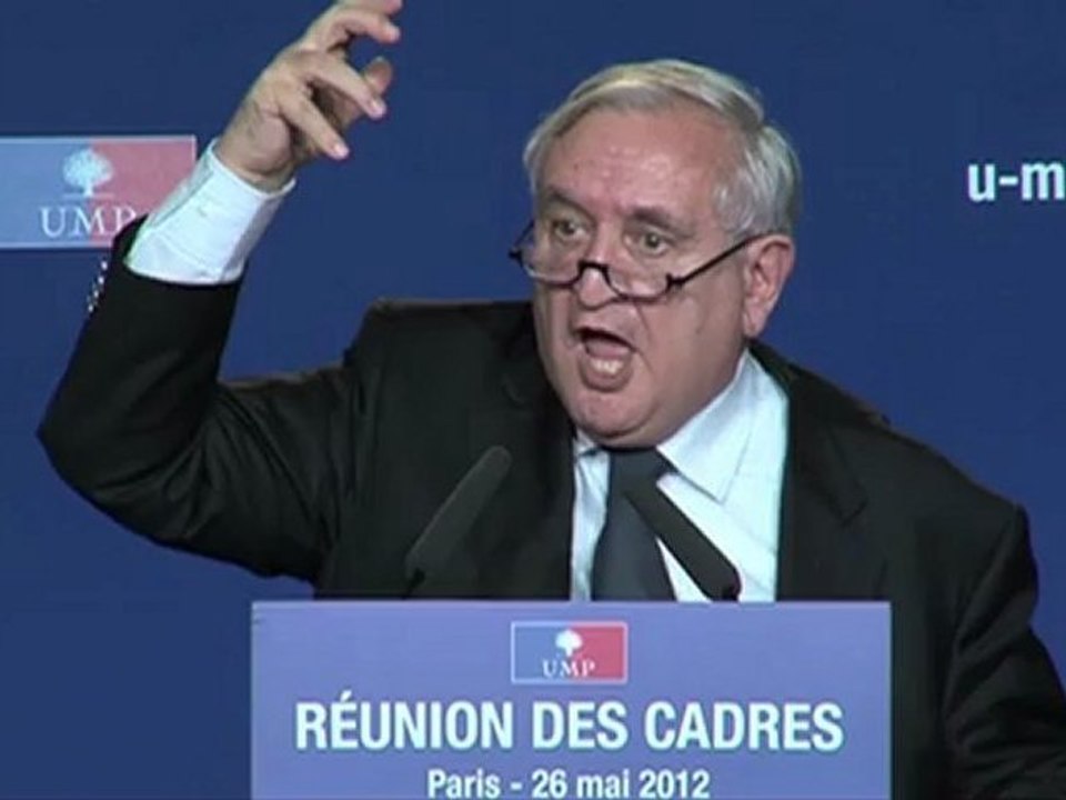 UMP - Discours de Jean-Pierre Raffarin à la réunion des cadres du 26 mai 2012