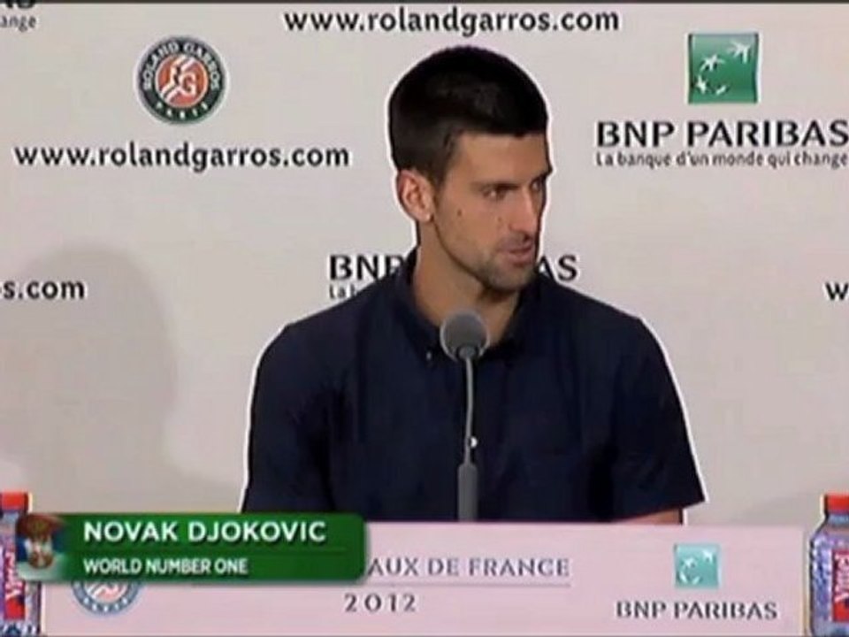French open: djokovic: "habe gegner nie unterschätzt"