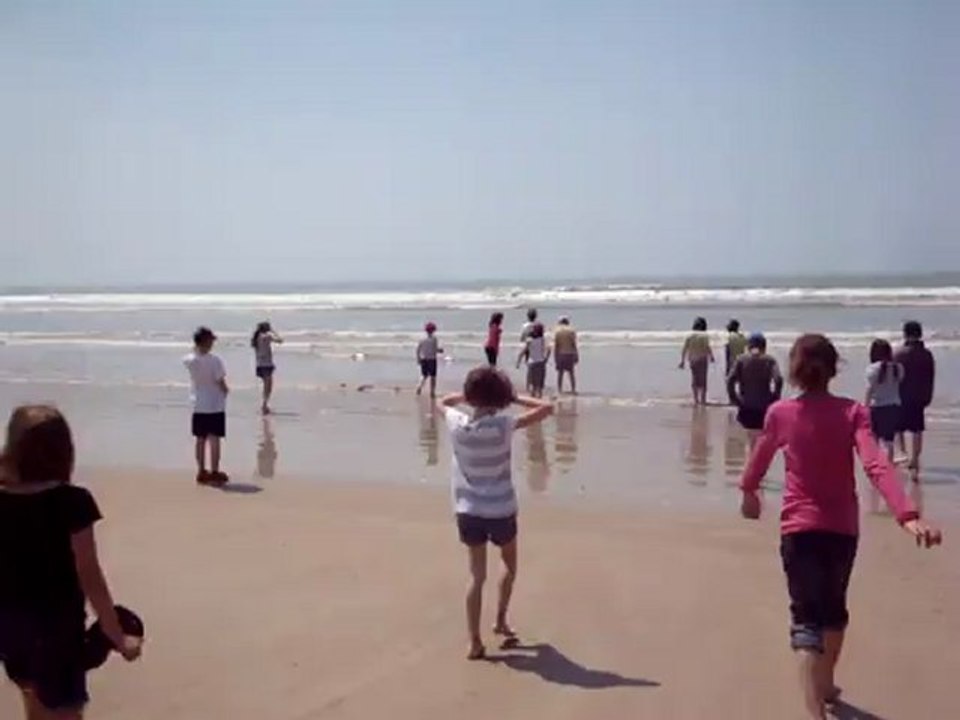 Enfin dans l'eau!
